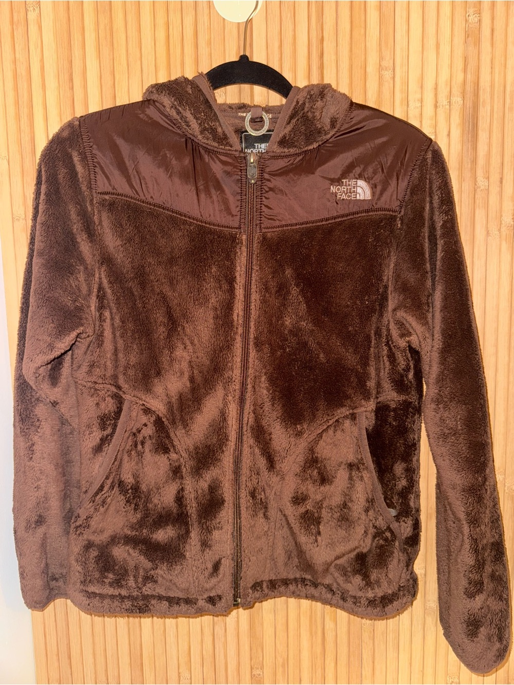 The North Face Women’s Brown Plush Hooded Puffer Jacket
